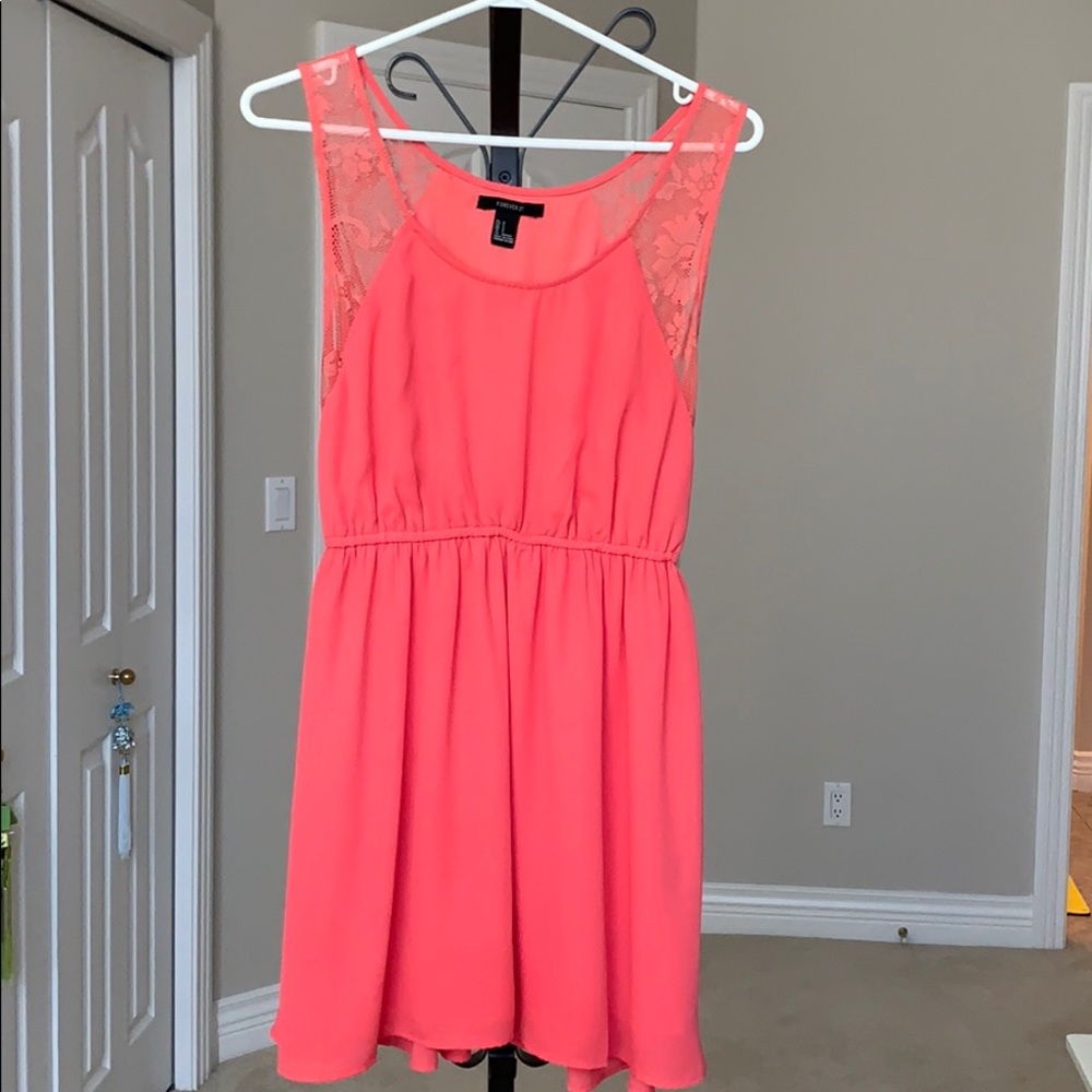 Peachy pink dress